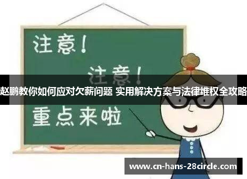 赵鹏教你如何应对欠薪问题 实用解决方案与法律维权全攻略